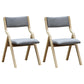 Upholstered Contemporary Home Side Chair Open Matte Finish Dining Chair Light Gray 2 Piece Set Clearhalo ' kitchen&dining_furn' 'Dining Chairs' 'Dining Tables & Seating' 'dining_chair' 'furn' 'furn_dining_chair' 'Furniture' 'furniture_dining_chair' 'Kitchen & Dining Furniture' 'kitchen' 3997272