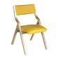 Upholstered Contemporary Home Side Chair Open Matte Finish Dining Chair Yellow 1 Piece Clearhalo ' kitchen&dining_furn' 'Dining Chairs' 'Dining Tables & Seating' 'dining_chair' 'furn' 'furn_dining_chair' 'Furniture' 'furniture_dining_chair' 'Kitchen & Dining Furniture' 'kitchen' 3997278