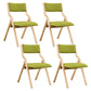 Upholstered Contemporary Home Side Chair Open Matte Finish Dining Chair Green 4 Piece Set Clearhalo ' kitchen&dining_furn' 'Dining Chairs' 'Dining Tables & Seating' 'dining_chair' 'furn' 'furn_dining_chair' 'Furniture' 'furniture_dining_chair' 'Kitchen & Dining Furniture' 'kitchen' 3997283