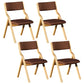 Upholstered Contemporary Home Side Chair Open Matte Finish Dining Chair Light Brown 4 Piece Set Clearhalo ' kitchen&dining_furn' 'Dining Chairs' 'Dining Tables & Seating' 'dining_chair' 'furn' 'furn_dining_chair' 'Furniture' 'furniture_dining_chair' 'Kitchen & Dining Furniture' 'kitchen' 3997286