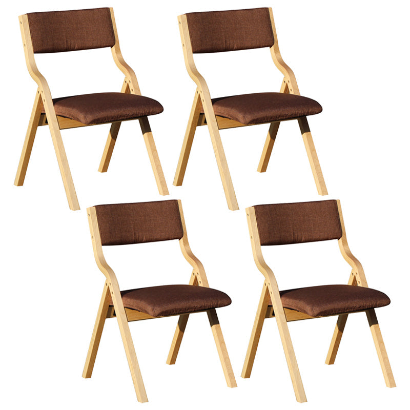 Upholstered Contemporary Home Side Chair Open Matte Finish Dining Chair Light Brown 4 Piece Set Clearhalo ' kitchen&dining_furn' 'Dining Chairs' 'Dining Tables & Seating' 'dining_chair' 'furn' 'furn_dining_chair' 'Furniture' 'furniture_dining_chair' 'Kitchen & Dining Furniture' 'kitchen' 3997286