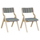 Upholstered Contemporary Home Side Chair Open Matte Finish Dining Chair Blue-Yellow 2 Piece Set Clearhalo ' kitchen&dining_furn' 'Dining Chairs' 'Dining Tables & Seating' 'dining_chair' 'furn' 'furn_dining_chair' 'Furniture' 'furniture_dining_chair' 'Kitchen & Dining Furniture' 'kitchen' 3997291