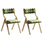 Upholstered Contemporary Home Side Chair Open Matte Finish Dining Chair Green-White 2 Piece Set Clearhalo ' kitchen&dining_furn' 'Dining Chairs' 'Dining Tables & Seating' 'dining_chair' 'furn' 'furn_dining_chair' 'Furniture' 'furniture_dining_chair' 'Kitchen & Dining Furniture' 'kitchen' 3997294