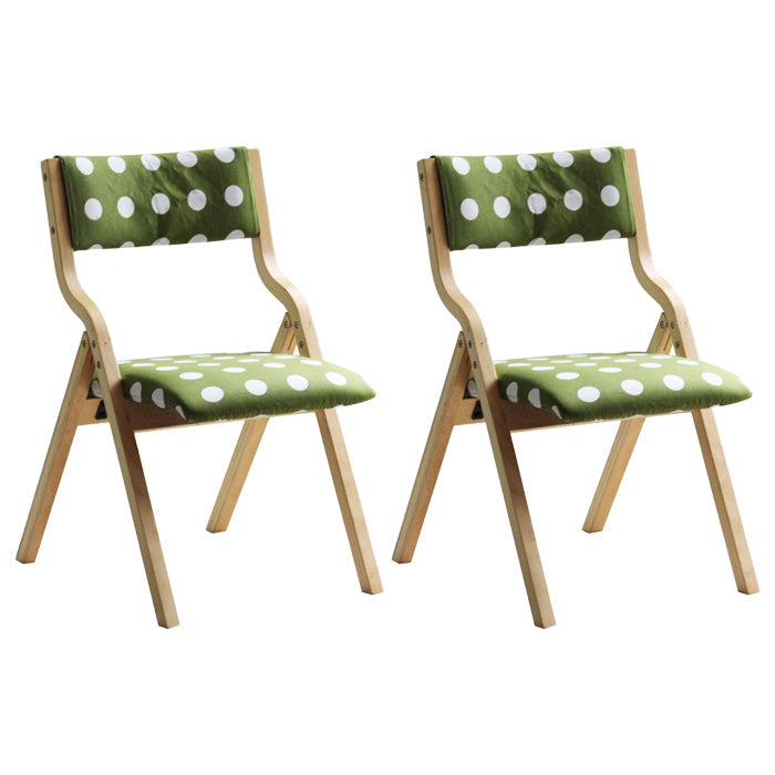Upholstered Contemporary Home Side Chair Open Matte Finish Dining Chair Green-White 2 Piece Set Clearhalo ' kitchen&dining_furn' 'Dining Chairs' 'Dining Tables & Seating' 'dining_chair' 'furn' 'furn_dining_chair' 'Furniture' 'furniture_dining_chair' 'Kitchen & Dining Furniture' 'kitchen' 3997294