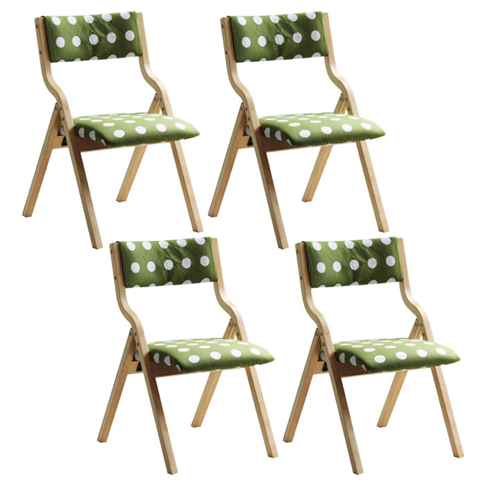 Upholstered Contemporary Home Side Chair Open Matte Finish Dining Chair Green-White 4 Piece Set Clearhalo ' kitchen&dining_furn' 'Dining Chairs' 'Dining Tables & Seating' 'dining_chair' 'furn' 'furn_dining_chair' 'Furniture' 'furniture_dining_chair' 'Kitchen & Dining Furniture' 'kitchen' 3997295
