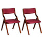 Upholstered Contemporary Home Side Chair Open Matte Finish Dining Chair Burgundy 2 Piece Set Clearhalo ' kitchen&dining_furn' 'Dining Chairs' 'Dining Tables & Seating' 'dining_chair' 'furn' 'furn_dining_chair' 'Furniture' 'furniture_dining_chair' 'Kitchen & Dining Furniture' 'kitchen' 3997300