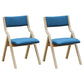 Upholstered Contemporary Home Side Chair Open Matte Finish Dining Chair Ocean Blue 2 Piece Set Clearhalo ' kitchen&dining_furn' 'Dining Chairs' 'Dining Tables & Seating' 'dining_chair' 'furn' 'furn_dining_chair' 'Furniture' 'furniture_dining_chair' 'Kitchen & Dining Furniture' 'kitchen' 3997306