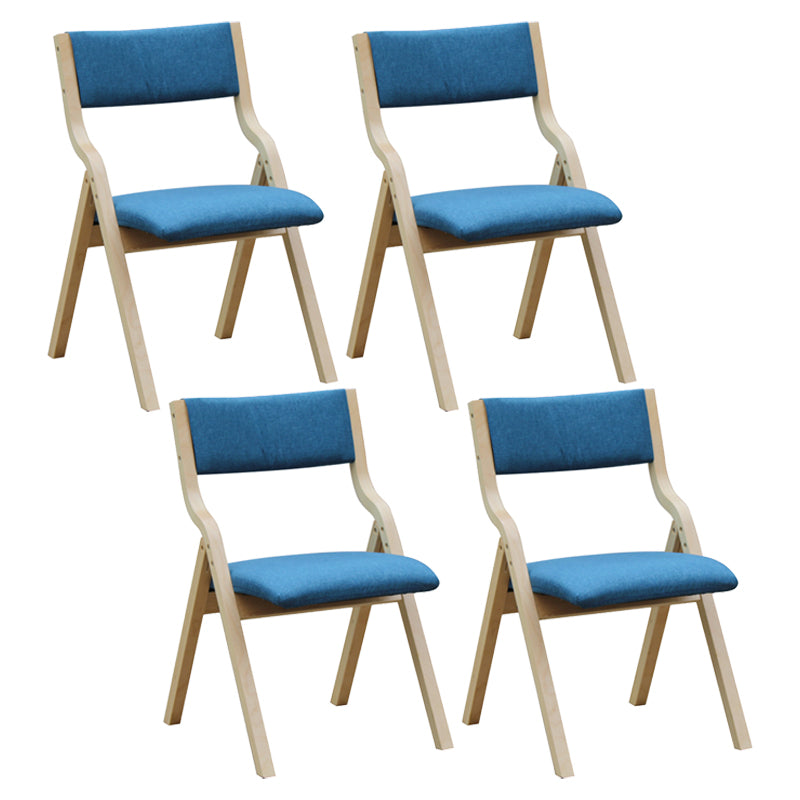 Upholstered Contemporary Home Side Chair Open Matte Finish Dining Chair Ocean Blue 4 Piece Set Clearhalo ' kitchen&dining_furn' 'Dining Chairs' 'Dining Tables & Seating' 'dining_chair' 'furn' 'furn_dining_chair' 'Furniture' 'furniture_dining_chair' 'Kitchen & Dining Furniture' 'kitchen' 3997307