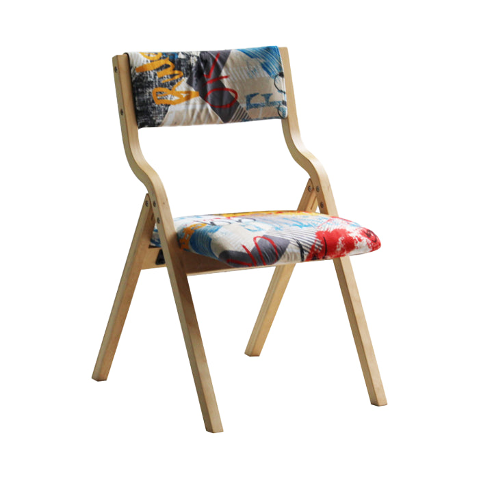 Upholstered Contemporary Home Side Chair Open Matte Finish Dining Chair Red-Blue 1 Piece Clearhalo ' kitchen&dining_furn' 'Dining Chairs' 'Dining Tables & Seating' 'dining_chair' 'furn' 'furn_dining_chair' 'Furniture' 'furniture_dining_chair' 'Kitchen & Dining Furniture' 'kitchen' 3997308