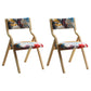 Upholstered Contemporary Home Side Chair Open Matte Finish Dining Chair Red-Blue 2 Piece Set Clearhalo ' kitchen&dining_furn' 'Dining Chairs' 'Dining Tables & Seating' 'dining_chair' 'furn' 'furn_dining_chair' 'Furniture' 'furniture_dining_chair' 'Kitchen & Dining Furniture' 'kitchen' 3997309