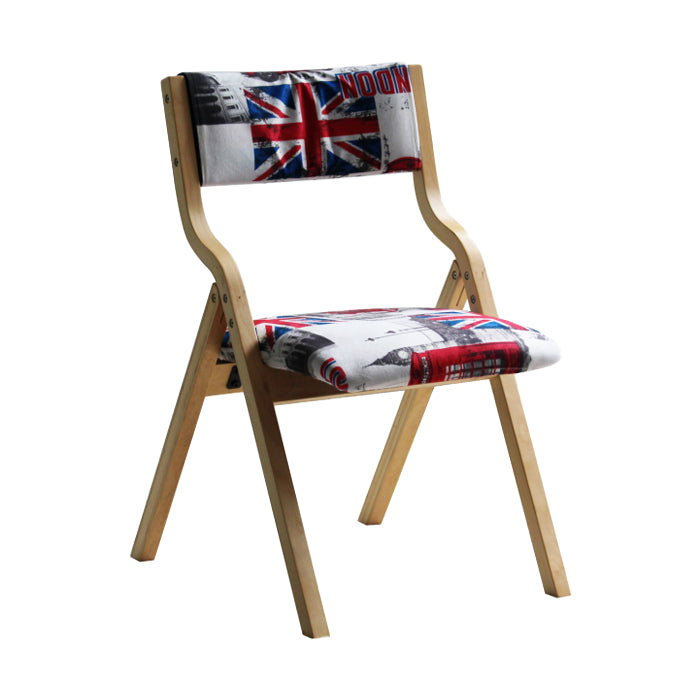 Upholstered Contemporary Home Side Chair Open Matte Finish Dining Chair White-Red 1 Piece Clearhalo ' kitchen&dining_furn' 'Dining Chairs' 'Dining Tables & Seating' 'dining_chair' 'furn' 'furn_dining_chair' 'Furniture' 'furniture_dining_chair' 'Kitchen & Dining Furniture' 'kitchen' 3997311