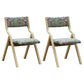 Upholstered Contemporary Home Side Chair Open Matte Finish Dining Chair Green-Red 2 Piece Set Clearhalo ' kitchen&dining_furn' 'Dining Chairs' 'Dining Tables & Seating' 'dining_chair' 'furn' 'furn_dining_chair' 'Furniture' 'furniture_dining_chair' 'Kitchen & Dining Furniture' 'kitchen' 3997318