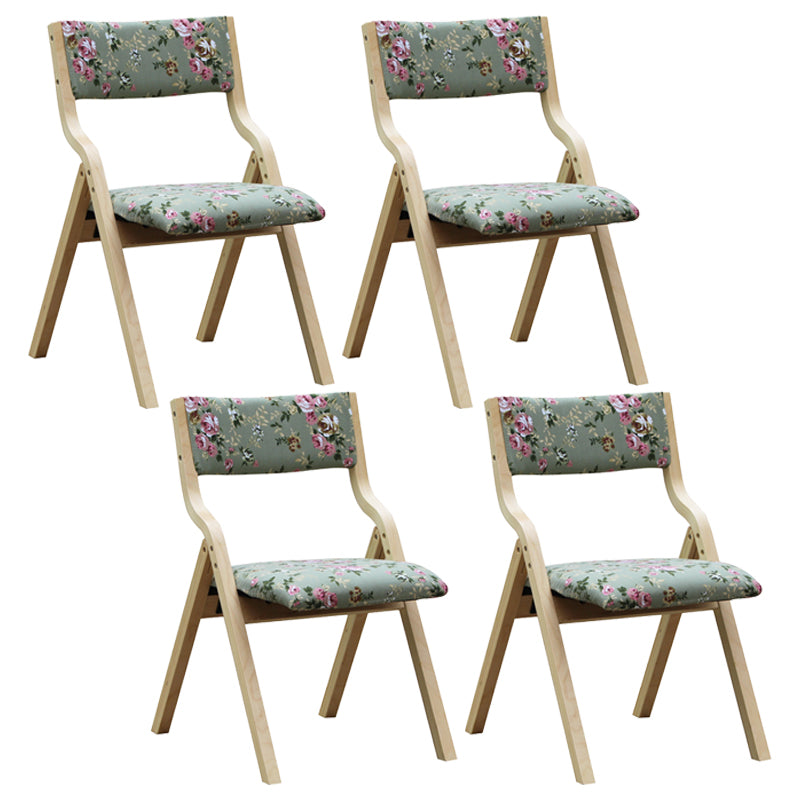 Upholstered Contemporary Home Side Chair Open Matte Finish Dining Chair Green-Red 4 Piece Set Clearhalo ' kitchen&dining_furn' 'Dining Chairs' 'Dining Tables & Seating' 'dining_chair' 'furn' 'furn_dining_chair' 'Furniture' 'furniture_dining_chair' 'Kitchen & Dining Furniture' 'kitchen' 3997319