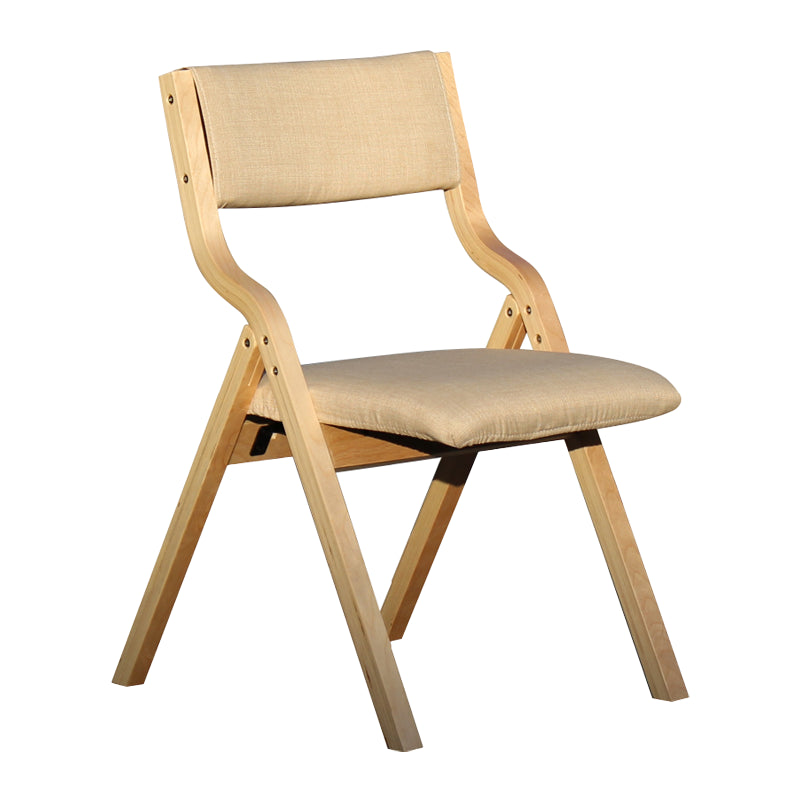 Upholstered Contemporary Home Side Chair Open Matte Finish Dining Chair Off-White 1 Piece Clearhalo ' kitchen&dining_furn' 'Dining Chairs' 'Dining Tables & Seating' 'dining_chair' 'furn' 'furn_dining_chair' 'Furniture' 'furniture_dining_chair' 'Kitchen & Dining Furniture' 'kitchen' 3997320