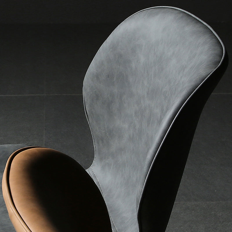 PU Leather Scandinavian Side Chair Wingback Matte Finish Dining Chair(Set of 4) Clearhalo ' kitchen&dining_furn' 'Dining Chairs' 'Dining Tables & Seating' 'dining_chair' 'furn' 'furn_dining_chair' 'Furniture' 'furniture_dining_chair' 'Kitchen & Dining Furniture' 'kitchen' 3997340