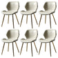 PU Leather Scandinavian Side Chair Wingback Matte Finish Dining Chair(Set of 4) Off-White 6 Piece Set Brass Gold Clearhalo ' kitchen&dining_furn' 'Dining Chairs' 'Dining Tables & Seating' 'dining_chair' 'furn' 'furn_dining_chair' 'Furniture' 'furniture_dining_chair' 'Kitchen & Dining Furniture' 'kitchen' 3997360