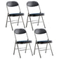 Upholstered Scandinavian Home Side Chair Matte Finish Folding Dining Chair Black 4 Piece Set Clearhalo ' kitchen&dining_furn' 'Dining Chairs' 'Dining Tables & Seating' 'dining_chair' 'furn' 'furn_dining_chair' 'Furniture' 'furniture_dining_chair' 'Kitchen & Dining Furniture' 'kitchen' 3997366