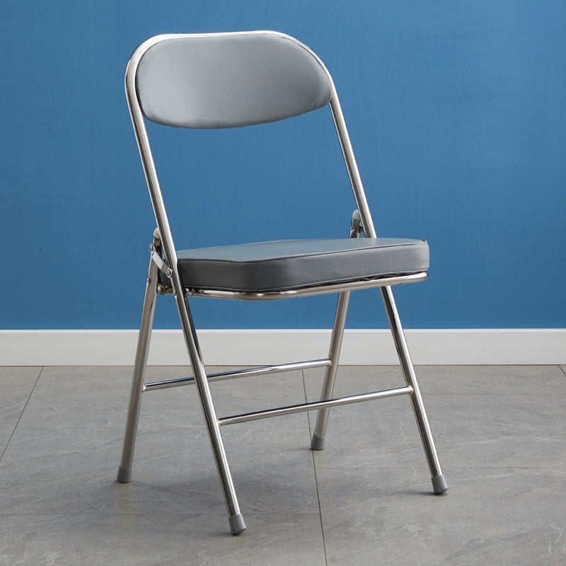 Upholstered Scandinavian Home Side Chair Matte Finish Folding Dining Chair Grey 1 Piece Clearhalo ' kitchen&dining_furn' 'Dining Chairs' 'Dining Tables & Seating' 'dining_chair' 'furn' 'furn_dining_chair' 'Furniture' 'furniture_dining_chair' 'Kitchen & Dining Furniture' 'kitchen' 3997368