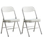 Upholstered Scandinavian Home Side Chair Matte Finish Folding Dining Chair White 2 Piece Set Clearhalo ' kitchen&dining_furn' 'Dining Chairs' 'Dining Tables & Seating' 'dining_chair' 'furn' 'furn_dining_chair' 'Furniture' 'furniture_dining_chair' 'Kitchen & Dining Furniture' 'kitchen' 3997377