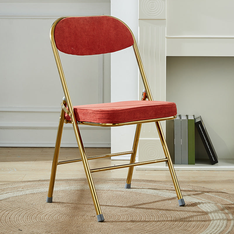 Upholstered Scandinavian Home Side Chair Matte Finish Folding Dining Chair Red 1 Piece Clearhalo ' kitchen&dining_furn' 'Dining Chairs' 'Dining Tables & Seating' 'dining_chair' 'furn' 'furn_dining_chair' 'Furniture' 'furniture_dining_chair' 'Kitchen & Dining Furniture' 'kitchen' 3997380