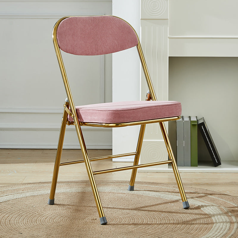 Upholstered Scandinavian Home Side Chair Matte Finish Folding Dining Chair Pink 1 Piece Clearhalo ' kitchen&dining_furn' 'Dining Chairs' 'Dining Tables & Seating' 'dining_chair' 'furn' 'furn_dining_chair' 'Furniture' 'furniture_dining_chair' 'Kitchen & Dining Furniture' 'kitchen' 3997386