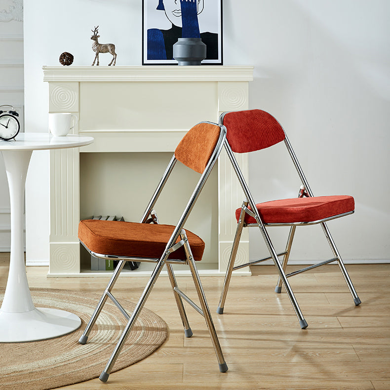 Upholstered Scandinavian Home Side Chair Matte Finish Folding Dining Chair Clearhalo ' kitchen&dining_furn' 'Dining Chairs' 'Dining Tables & Seating' 'dining_chair' 'furn' 'furn_dining_chair' 'Furniture' 'furniture_dining_chair' 'Kitchen & Dining Furniture' 'kitchen' 3997387