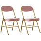 Upholstered Scandinavian Home Side Chair Matte Finish Folding Dining Chair Pink 2 Piece Set Clearhalo ' kitchen&dining_furn' 'Dining Chairs' 'Dining Tables & Seating' 'dining_chair' 'furn' 'furn_dining_chair' 'Furniture' 'furniture_dining_chair' 'Kitchen & Dining Furniture' 'kitchen' 3997388