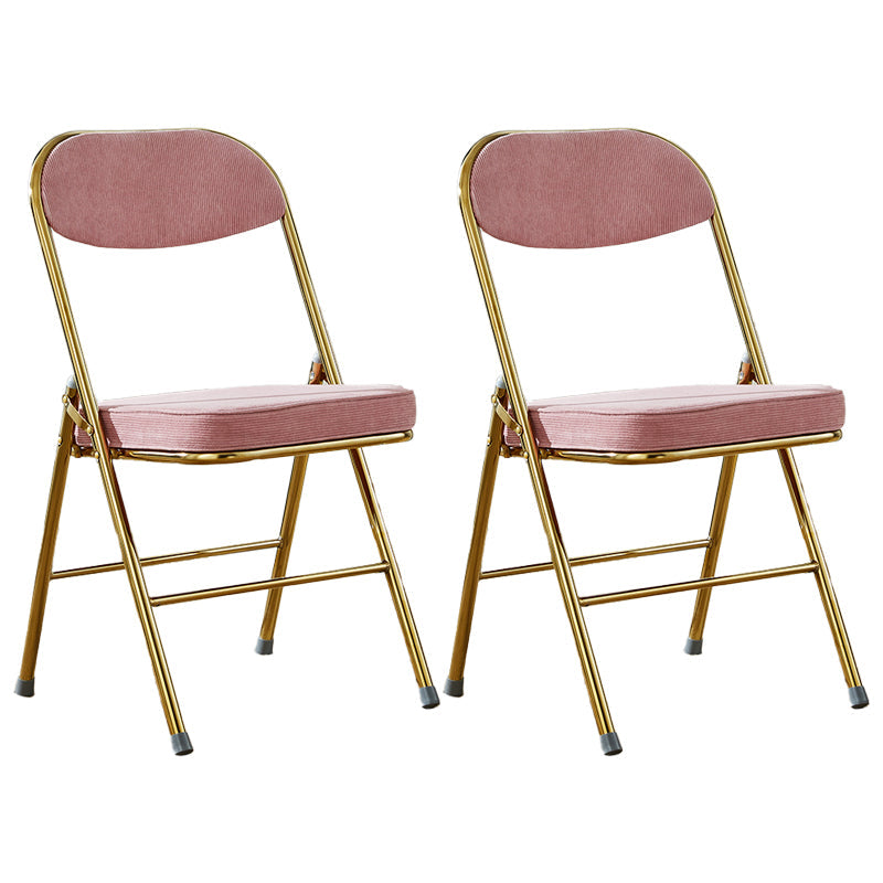 Upholstered Scandinavian Home Side Chair Matte Finish Folding Dining Chair Pink 2 Piece Set Clearhalo ' kitchen&dining_furn' 'Dining Chairs' 'Dining Tables & Seating' 'dining_chair' 'furn' 'furn_dining_chair' 'Furniture' 'furniture_dining_chair' 'Kitchen & Dining Furniture' 'kitchen' 3997388