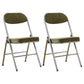 Upholstered Scandinavian Home Side Chair Matte Finish Folding Dining Chair Green 2 Piece Set Clearhalo ' kitchen&dining_furn' 'Dining Chairs' 'Dining Tables & Seating' 'dining_chair' 'furn' 'furn_dining_chair' 'Furniture' 'furniture_dining_chair' 'Kitchen & Dining Furniture' 'kitchen' 3997400
