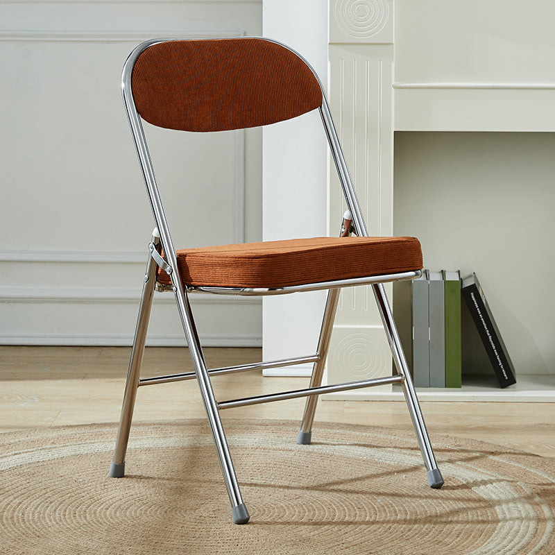 Upholstered Scandinavian Home Side Chair Matte Finish Folding Dining Chair Camel 1 Piece Clearhalo ' kitchen&dining_furn' 'Dining Chairs' 'Dining Tables & Seating' 'dining_chair' 'furn' 'furn_dining_chair' 'Furniture' 'furniture_dining_chair' 'Kitchen & Dining Furniture' 'kitchen' 3997402