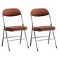 Upholstered Scandinavian Home Side Chair Matte Finish Folding Dining Chair Light Brown 2 Piece Set Clearhalo ' kitchen&dining_furn' 'Dining Chairs' 'Dining Tables & Seating' 'dining_chair' 'furn' 'furn_dining_chair' 'Furniture' 'furniture_dining_chair' 'Kitchen & Dining Furniture' 'kitchen' 3997406