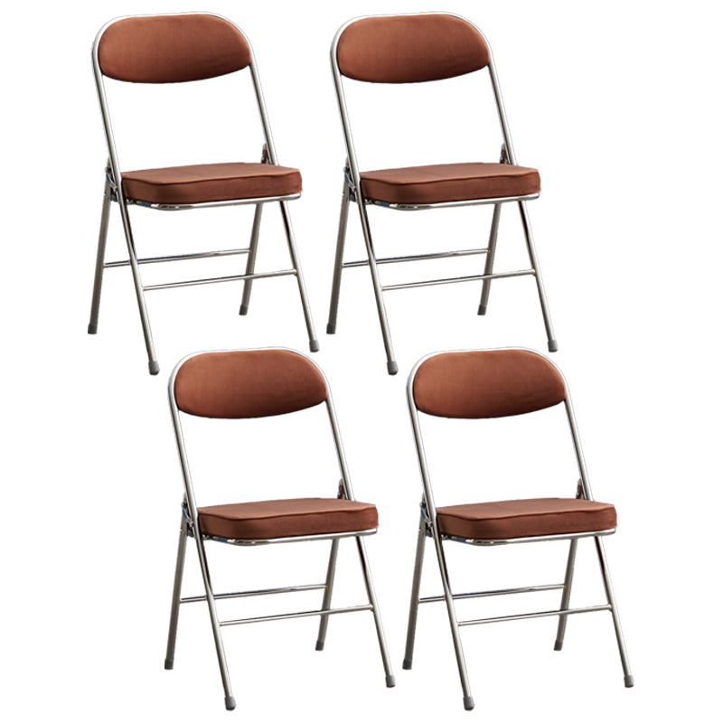 Upholstered Scandinavian Home Side Chair Matte Finish Folding Dining Chair Light Brown 4 Piece Set Clearhalo ' kitchen&dining_furn' 'Dining Chairs' 'Dining Tables & Seating' 'dining_chair' 'furn' 'furn_dining_chair' 'Furniture' 'furniture_dining_chair' 'Kitchen & Dining Furniture' 'kitchen' 3997407