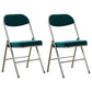 Upholstered Scandinavian Home Side Chair Matte Finish Folding Dining Chair Dark Green 2 Piece Set Clearhalo ' kitchen&dining_furn' 'Dining Chairs' 'Dining Tables & Seating' 'dining_chair' 'furn' 'furn_dining_chair' 'Furniture' 'furniture_dining_chair' 'Kitchen & Dining Furniture' 'kitchen' 3997415