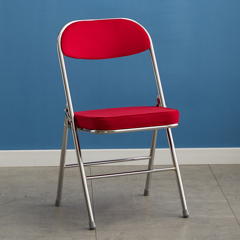 Upholstered Scandinavian Home Side Chair Matte Finish Folding Dining Chair Brick Red 1 Piece Clearhalo ' kitchen&dining_furn' 'Dining Chairs' 'Dining Tables & Seating' 'dining_chair' 'furn' 'furn_dining_chair' 'Furniture' 'furniture_dining_chair' 'Kitchen & Dining Furniture' 'kitchen' 3997417