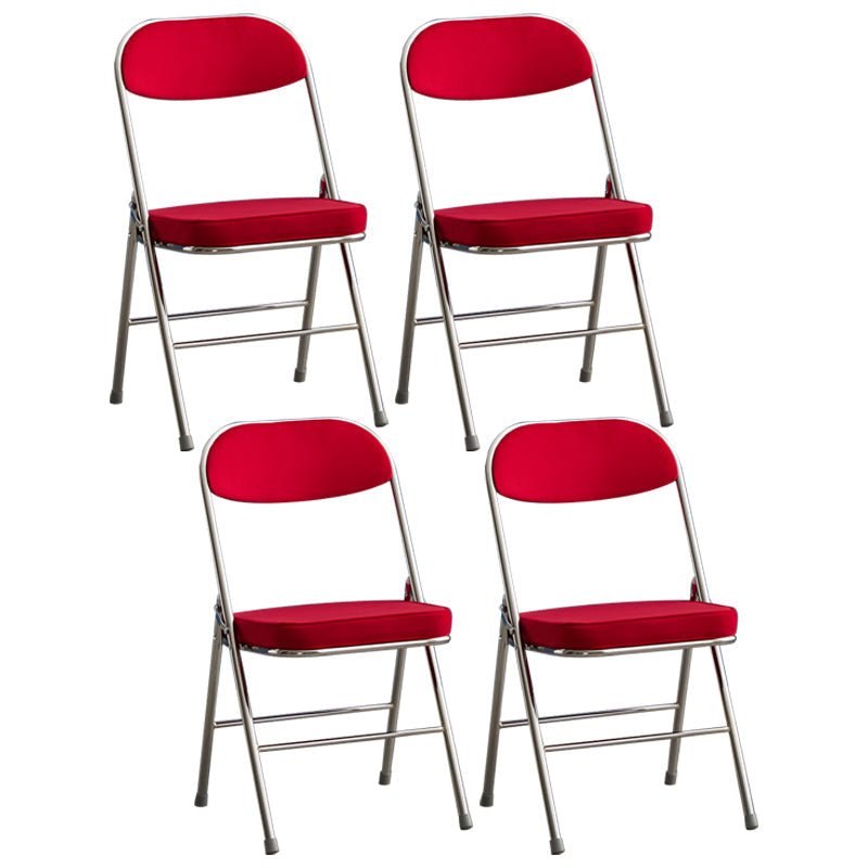 Upholstered Scandinavian Home Side Chair Matte Finish Folding Dining Chair Brick Red 4 Piece Set Clearhalo ' kitchen&dining_furn' 'Dining Chairs' 'Dining Tables & Seating' 'dining_chair' 'furn' 'furn_dining_chair' 'Furniture' 'furniture_dining_chair' 'Kitchen & Dining Furniture' 'kitchen' 3997419