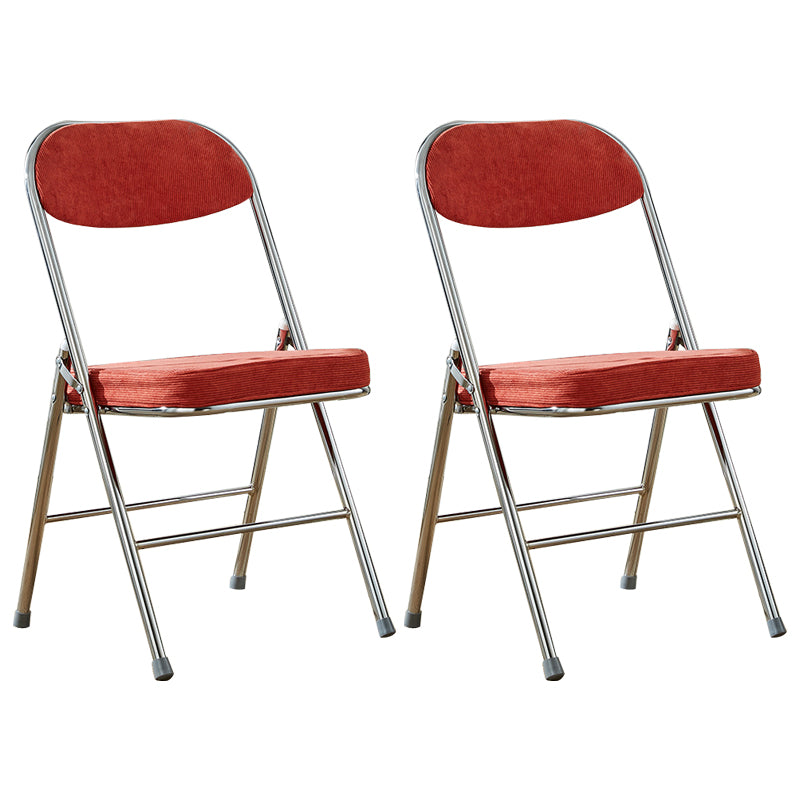 Upholstered Scandinavian Home Side Chair Matte Finish Folding Dining Chair Rust Red 2 Piece Set Clearhalo ' kitchen&dining_furn' 'Dining Chairs' 'Dining Tables & Seating' 'dining_chair' 'furn' 'furn_dining_chair' 'Furniture' 'furniture_dining_chair' 'Kitchen & Dining Furniture' 'kitchen' 3997424