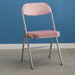 Upholstered Scandinavian Home Side Chair Matte Finish Folding Dining Chair Light Pink 1 Piece Clearhalo ' kitchen&dining_furn' 'Dining Chairs' 'Dining Tables & Seating' 'dining_chair' 'furn' 'furn_dining_chair' 'Furniture' 'furniture_dining_chair' 'Kitchen & Dining Furniture' 'kitchen' 3997426