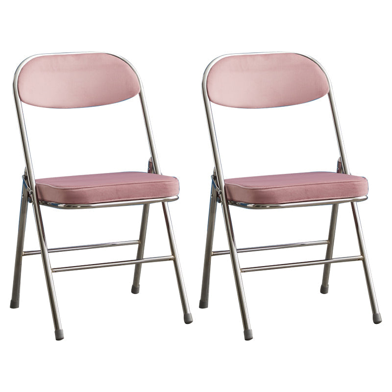 Upholstered Scandinavian Home Side Chair Matte Finish Folding Dining Chair Light Pink 2 Piece Set Clearhalo ' kitchen&dining_furn' 'Dining Chairs' 'Dining Tables & Seating' 'dining_chair' 'furn' 'furn_dining_chair' 'Furniture' 'furniture_dining_chair' 'Kitchen & Dining Furniture' 'kitchen' 3997427