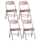 Upholstered Scandinavian Home Side Chair Matte Finish Folding Dining Chair Light Pink 4 Piece Set Clearhalo ' kitchen&dining_furn' 'Dining Chairs' 'Dining Tables & Seating' 'dining_chair' 'furn' 'furn_dining_chair' 'Furniture' 'furniture_dining_chair' 'Kitchen & Dining Furniture' 'kitchen' 3997428