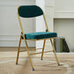 Upholstered Scandinavian Home Side Chair Matte Finish Folding Dining Chair Blackish Green 1 Piece Clearhalo ' kitchen&dining_furn' 'Dining Chairs' 'Dining Tables & Seating' 'dining_chair' 'furn' 'furn_dining_chair' 'Furniture' 'furniture_dining_chair' 'Kitchen & Dining Furniture' 'kitchen' 3997429