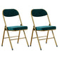 Upholstered Scandinavian Home Side Chair Matte Finish Folding Dining Chair Blackish Green 2 Piece Set Clearhalo ' kitchen&dining_furn' 'Dining Chairs' 'Dining Tables & Seating' 'dining_chair' 'furn' 'furn_dining_chair' 'Furniture' 'furniture_dining_chair' 'Kitchen & Dining Furniture' 'kitchen' 3997430