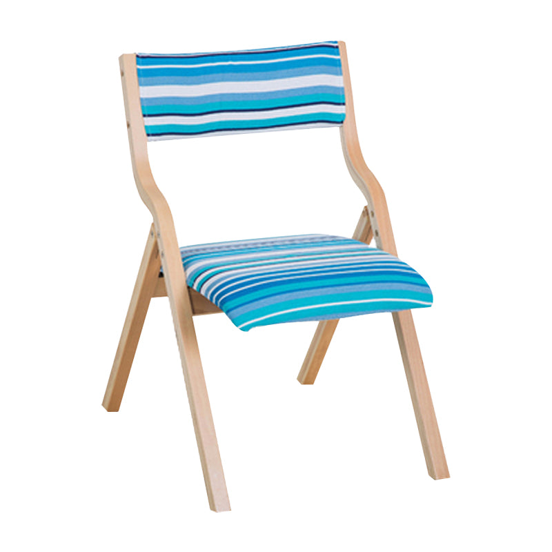 Contemporary Open Linen Side Chair Matte Finish Folding Dining Chair with Natural Legs Clearhalo ' kitchen&dining_furn' 'Dining Chairs' 'Dining Tables & Seating' 'dining_chair' 'furn' 'furn_dining_chair' 'Furniture' 'furniture_dining_chair' 'Kitchen & Dining Furniture' 'kitchen' 3997470