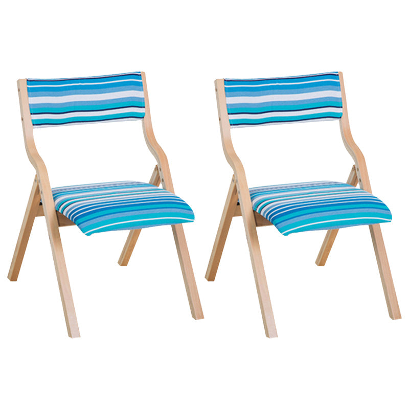 Contemporary Open Linen Side Chair Matte Finish Folding Dining Chair with Natural Legs Clearhalo ' kitchen&dining_furn' 'Dining Chairs' 'Dining Tables & Seating' 'dining_chair' 'furn' 'furn_dining_chair' 'Furniture' 'furniture_dining_chair' 'Kitchen & Dining Furniture' 'kitchen' 3997471