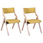 Contemporary Open Linen Side Chair Matte Finish Folding Dining Chair with Natural Legs Clearhalo ' kitchen&dining_furn' 'Dining Chairs' 'Dining Tables & Seating' 'dining_chair' 'furn' 'furn_dining_chair' 'Furniture' 'furniture_dining_chair' 'Kitchen & Dining Furniture' 'kitchen' 3997477