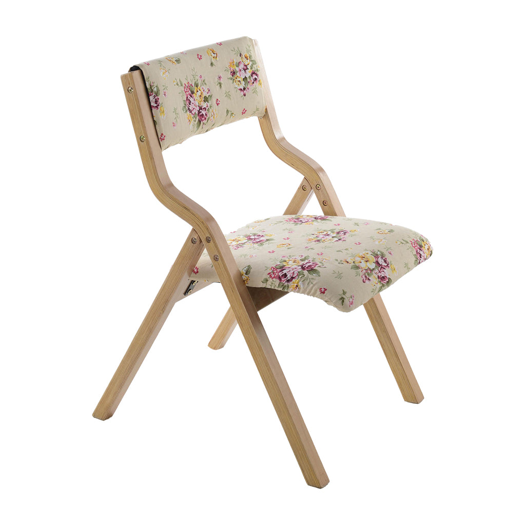 Contemporary Open Linen Side Chair Matte Finish Folding Dining Chair with Natural Legs Clearhalo ' kitchen&dining_furn' 'Dining Chairs' 'Dining Tables & Seating' 'dining_chair' 'furn' 'furn_dining_chair' 'Furniture' 'furniture_dining_chair' 'Kitchen & Dining Furniture' 'kitchen' 3997479