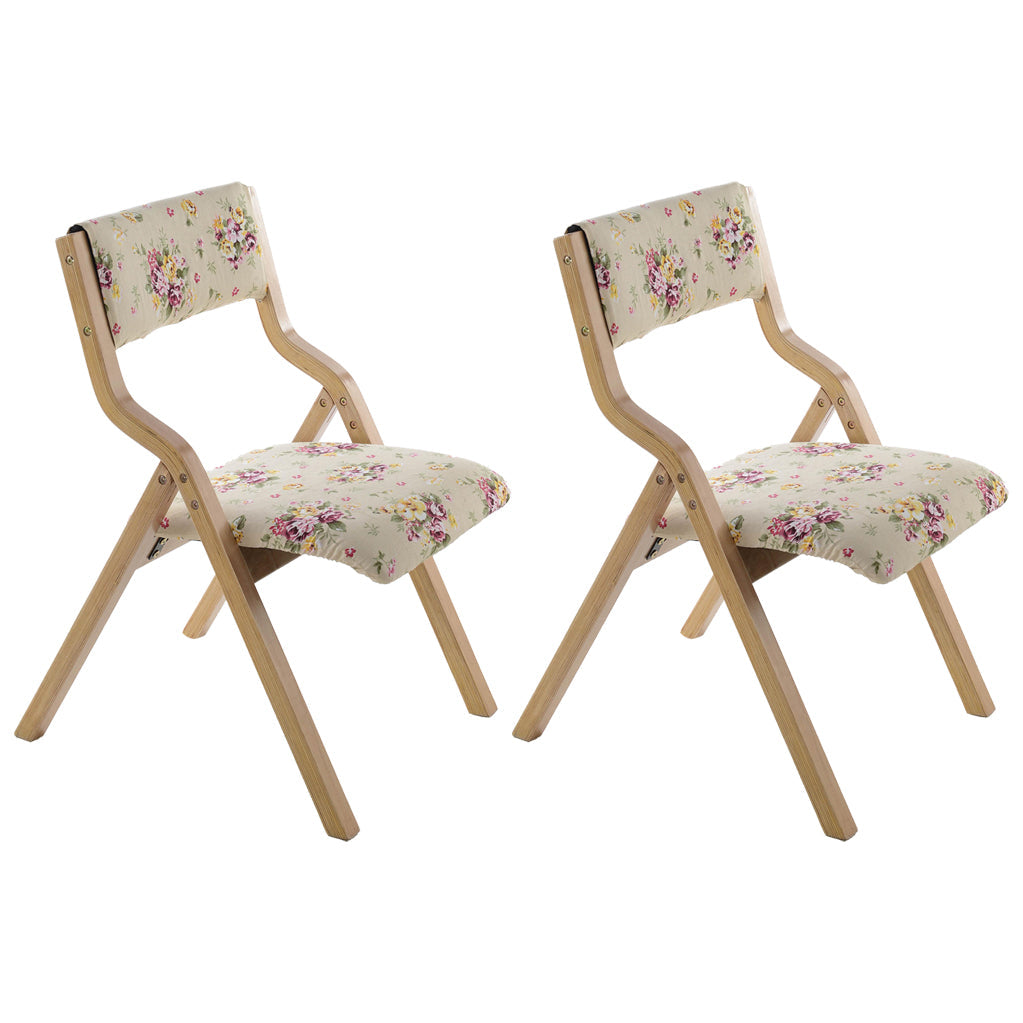 Contemporary Open Linen Side Chair Matte Finish Folding Dining Chair with Natural Legs Clearhalo ' kitchen&dining_furn' 'Dining Chairs' 'Dining Tables & Seating' 'dining_chair' 'furn' 'furn_dining_chair' 'Furniture' 'furniture_dining_chair' 'Kitchen & Dining Furniture' 'kitchen' 3997480