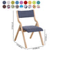 Contemporary Open Linen Side Chair Matte Finish Folding Dining Chair with Natural Legs Clearhalo ' kitchen&dining_furn' 'Dining Chairs' 'Dining Tables & Seating' 'dining_chair' 'furn' 'furn_dining_chair' 'Furniture' 'furniture_dining_chair' 'Kitchen & Dining Furniture' 'kitchen' 3997500