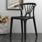 Matte Finish Contemporary Home Side Chair Plastic Slat Back Dining Chair Black 1 Piece Clearhalo ' kitchen&dining_furn' 'Dining Chairs' 'Dining Tables & Seating' 'dining_chair' 'furn' 'furn_dining_chair' 'Furniture' 'furniture_dining_chair' 'Kitchen & Dining Furniture' 'kitchen' 3997502