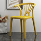 Matte Finish Contemporary Home Side Chair Plastic Slat Back Dining Chair Ginger 1 Piece Clearhalo ' kitchen&dining_furn' 'Dining Chairs' 'Dining Tables & Seating' 'dining_chair' 'furn' 'furn_dining_chair' 'Furniture' 'furniture_dining_chair' 'Kitchen & Dining Furniture' 'kitchen' 3997522