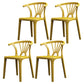 Matte Finish Contemporary Home Side Chair Plastic Slat Back Dining Chair Ginger 4 Piece Set Clearhalo ' kitchen&dining_furn' 'Dining Chairs' 'Dining Tables & Seating' 'dining_chair' 'furn' 'furn_dining_chair' 'Furniture' 'furniture_dining_chair' 'Kitchen & Dining Furniture' 'kitchen' 3997524